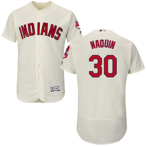 Indians #30 Tyler Naquin Cream Flexbase Authentic Collection Stitched MLB Jersey